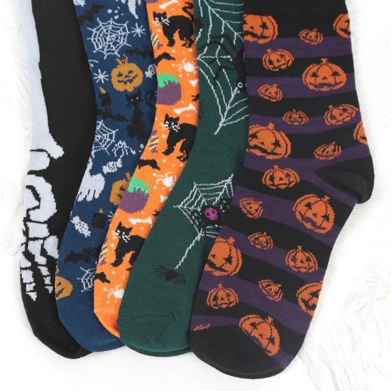 Anime Novelty Socks – Halloween Cosplay Hip Hop Women's Socks Novelty Print Socks Qme