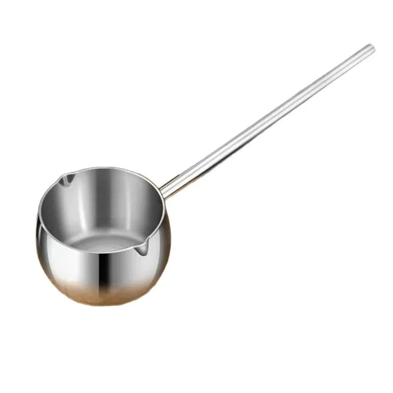 316 Stainless Steel Oil Spoon – Extended Anti-Splash Handle Kitchen Oil Spoon Qme Silvery
