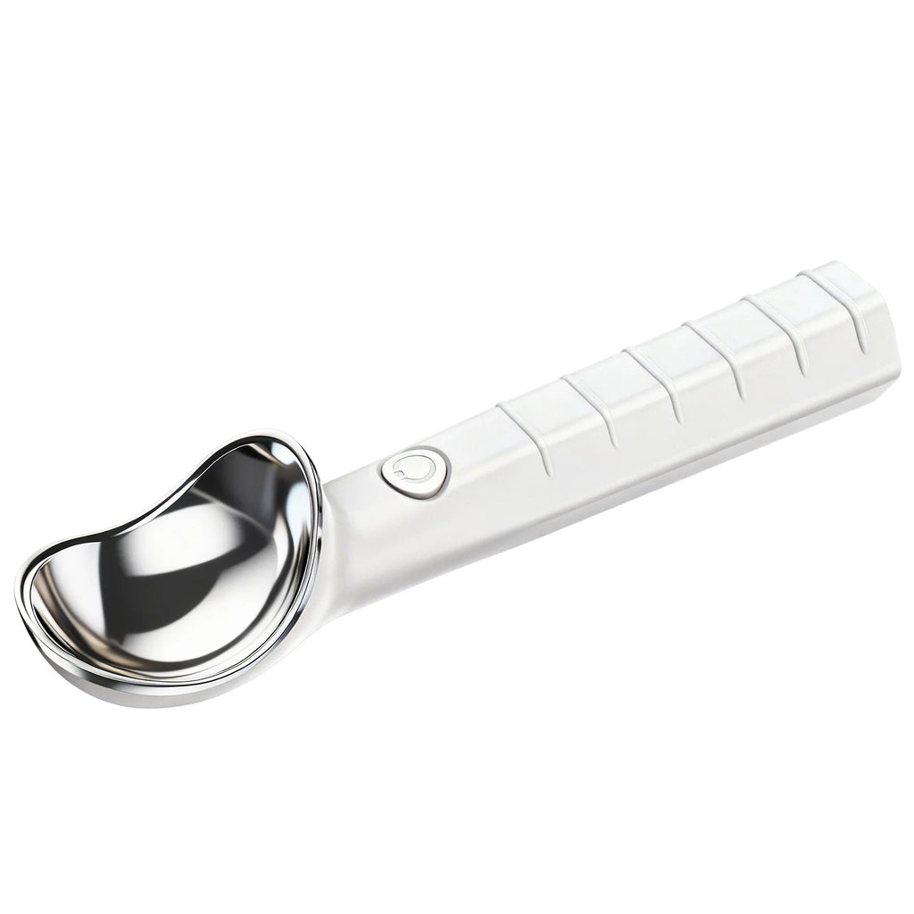 Electric Heated Ice Cream Scoop – Rechargeable, 28W Electric Ice Cream Scoop Qst White