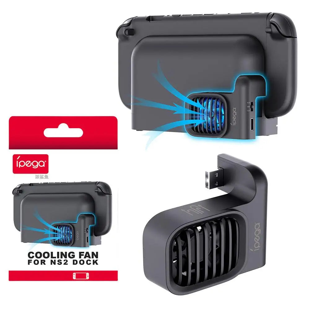Nintendo Switch 2 Dock Cooling Fan – 2-Speed USB Console Cooler Console Cooling Fan Qme