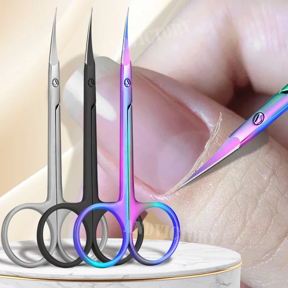 Russian Cuticle Nipper Stainless Steel Manicure Scissors Cuticle Nipper Qme