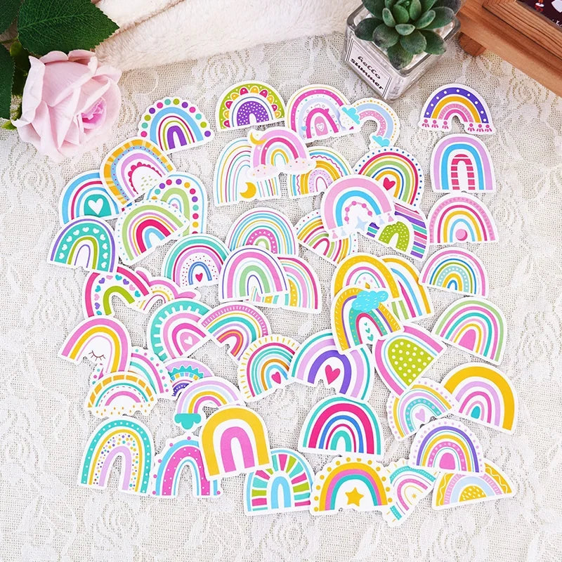 Rainbow Cartoon Graffiti Water Cup – Fun Birthday Drinkware Novelty Water Cup Qme