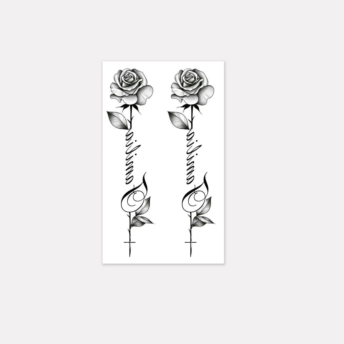 Minimalist Leaf Vine Temporary Tattoo Sticker – Waterproof Fine Line Temporary Tattoo Sticker Qme