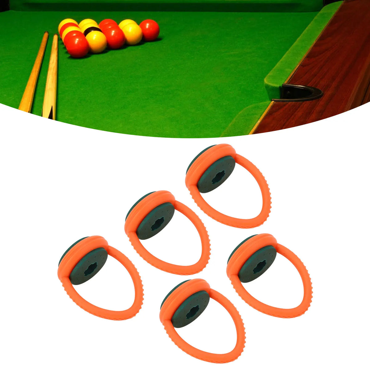 Billiard Cue Hanger Pool Stick Storage Hanging Rings Cue Stick Holder Qme