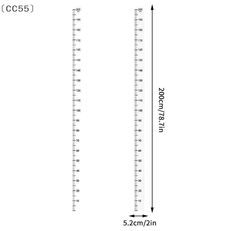 Kids Height Chart Wall Sticker – Growth Ruler Measurement Decal Height Chart Sticker Qst