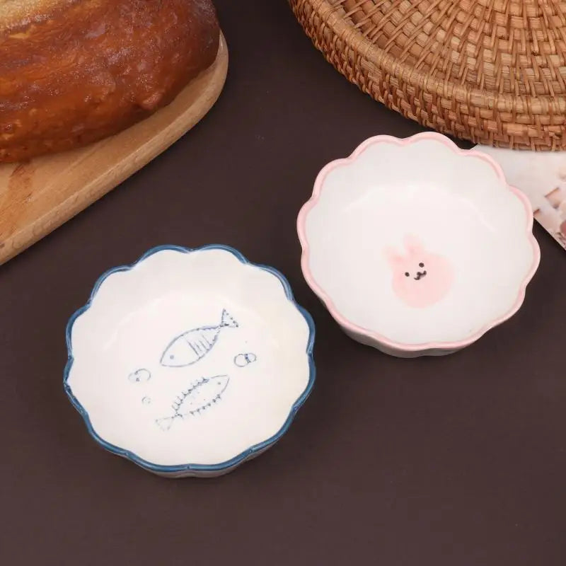 Ceramic Condiment Dishes | Microwave & Dishwasher Safe, 4 Colors Ceramic Condiment Dish Qme