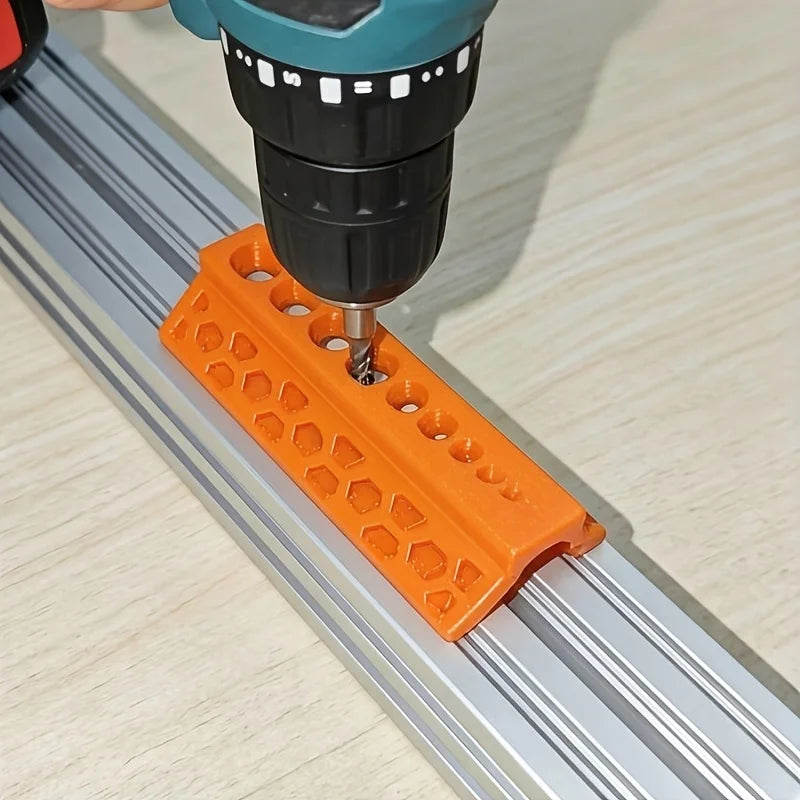 10-Hole PVC Pipe Drilling Guide – Drill Bit Alignment Fixture Drill Guide Fixture Qme