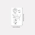 Minimalist Leaf Vine Temporary Tattoo Sticker – Waterproof Fine Line Temporary Tattoo Sticker Qme LX-1028