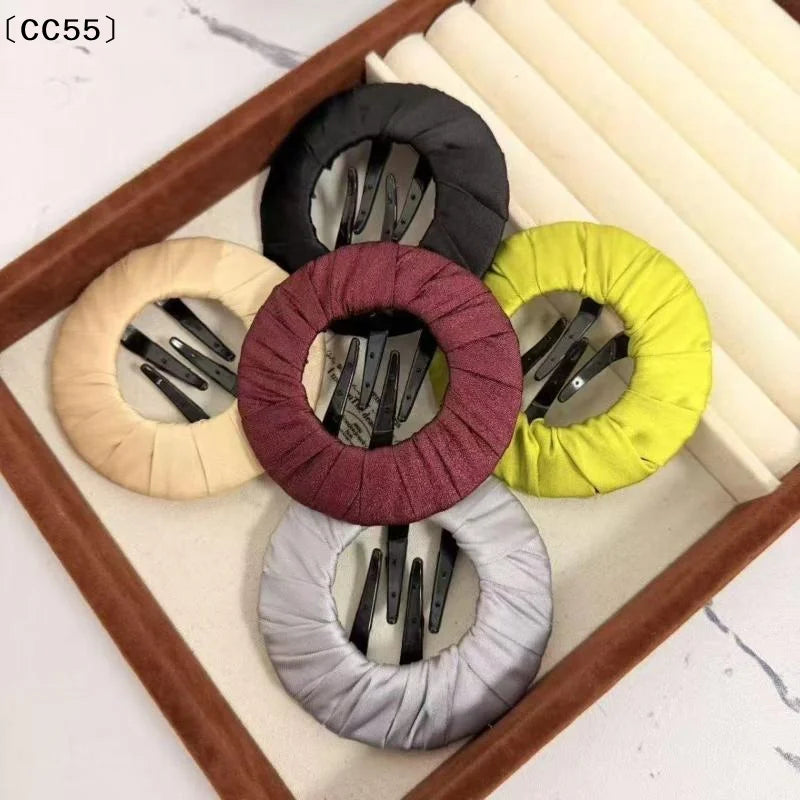 Flat Pancake Hair Claw Clip – Non-Slip Soft Padded for Women Hair Claw Clip Qst