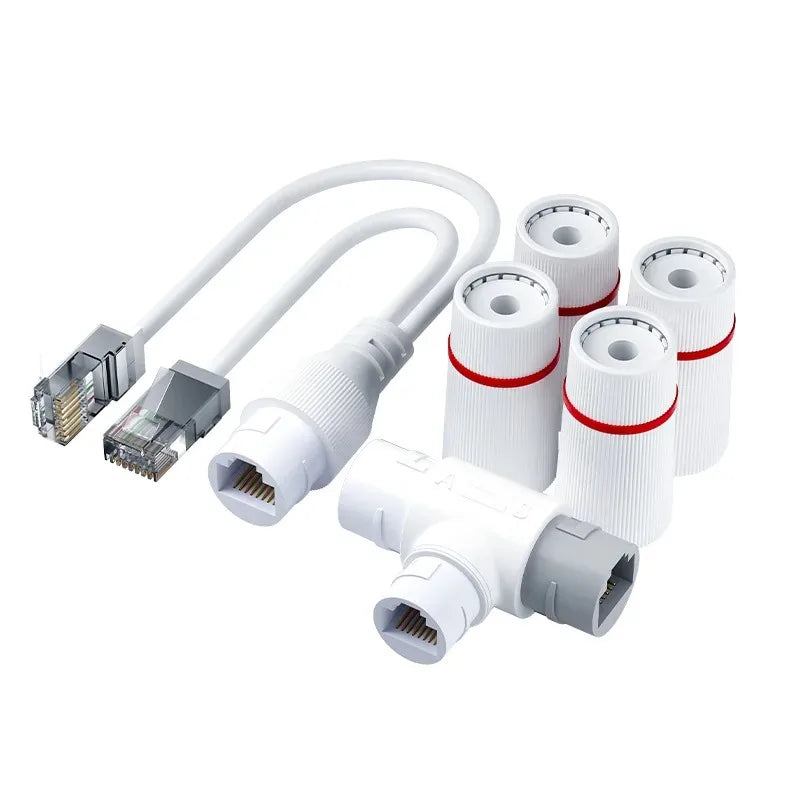 Waterproof POE Splitter 1 to 2 Devices | Network Expansion Cable POE Network Splitter Qme