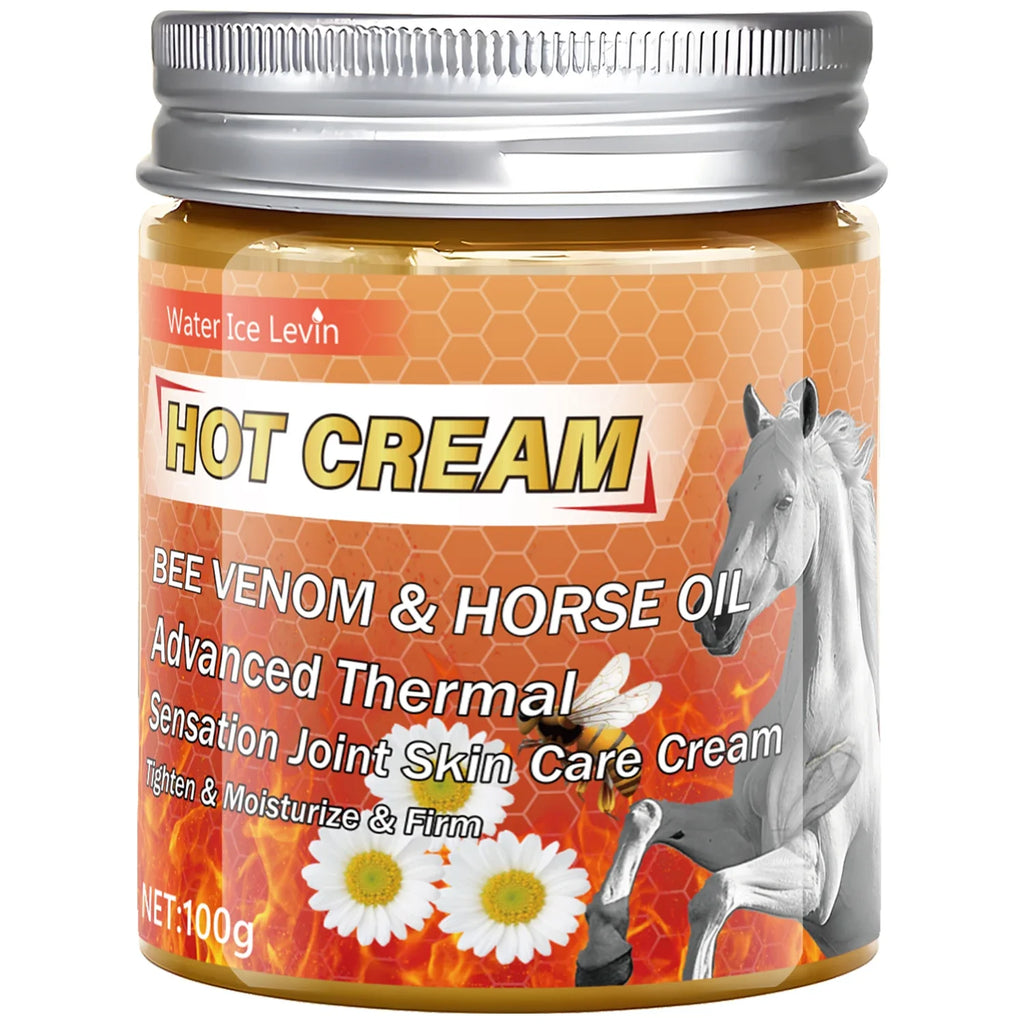Thermal Bee Venom Horse Oil Firming & Moisturizing Body Cream Firming Body Cream Qme Orange 100g