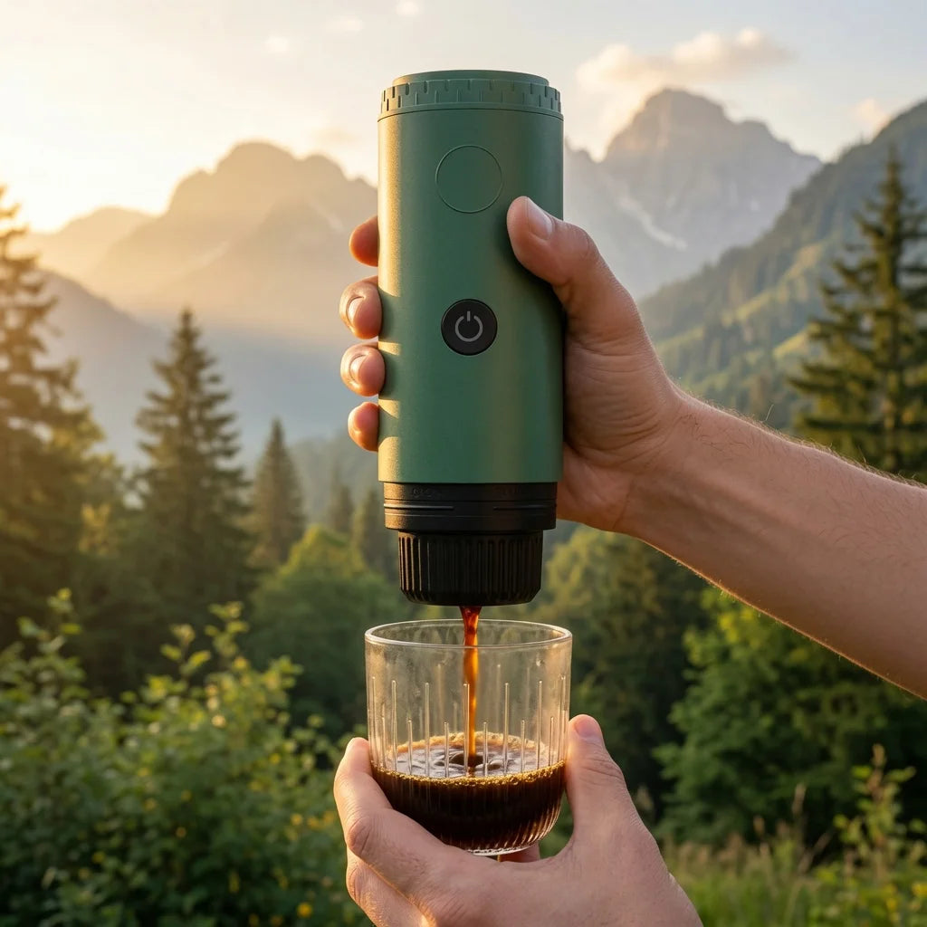 RECAFIMIL Portable Espresso Machine 20 Bar Wireless Travel Portable Espresso Machine Qst