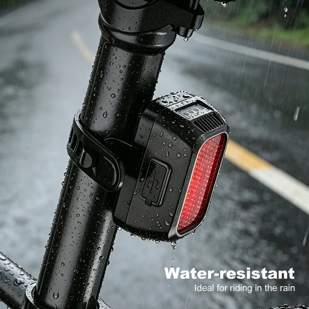 APWIKOGER USB-C LED Bike Tail Light | IPX5 Rechargeable Bicycle Tail Light Qme