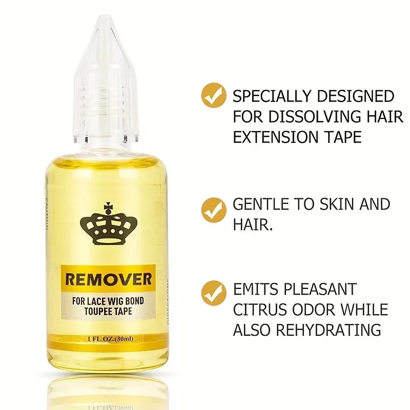 Fast-Acting Hair Extension & Wig Glue Remover | Tape Release Hair Extension Remover Qme