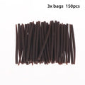 50 Carp Fishing Rig Anti Tangle Sleeves Terminal Accessories Fishing Rig Sleeves Qme Coffee 150pcs