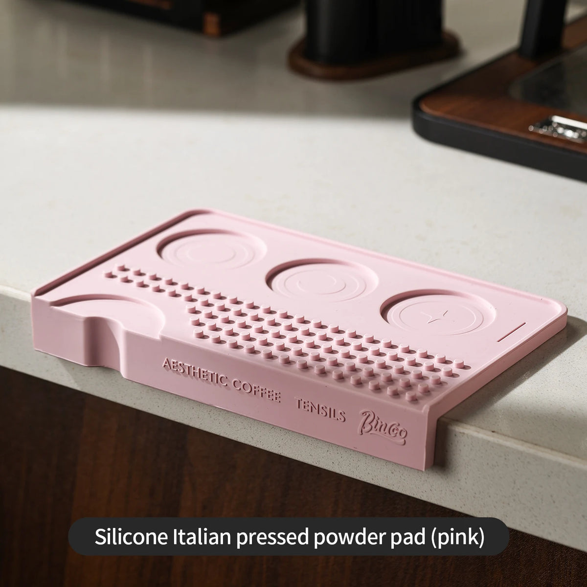Bincoo Pink Coffee Tamping Station Kit – 51mm 8-Piece Set Coffee Tamping Kit Qst Dull