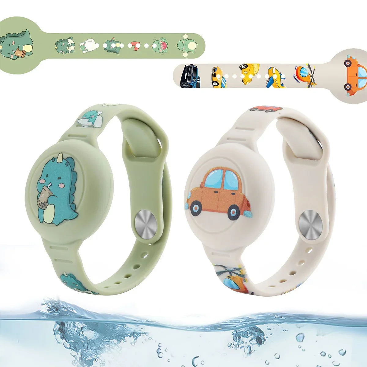 Waterproof AirTag Wristband for Kids – Silicone Bracelet Case Kids AirTag Wristband Qme