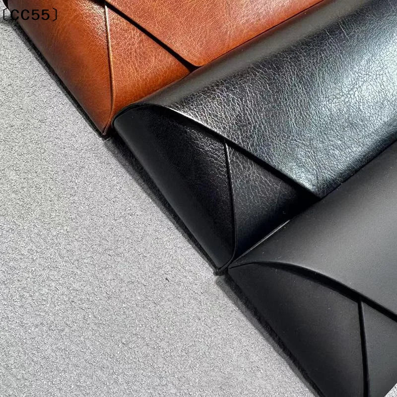 Retro PU Leather Glasses Case – Slim Magnetic Eyewear Box Eyewear Storage Case Qst