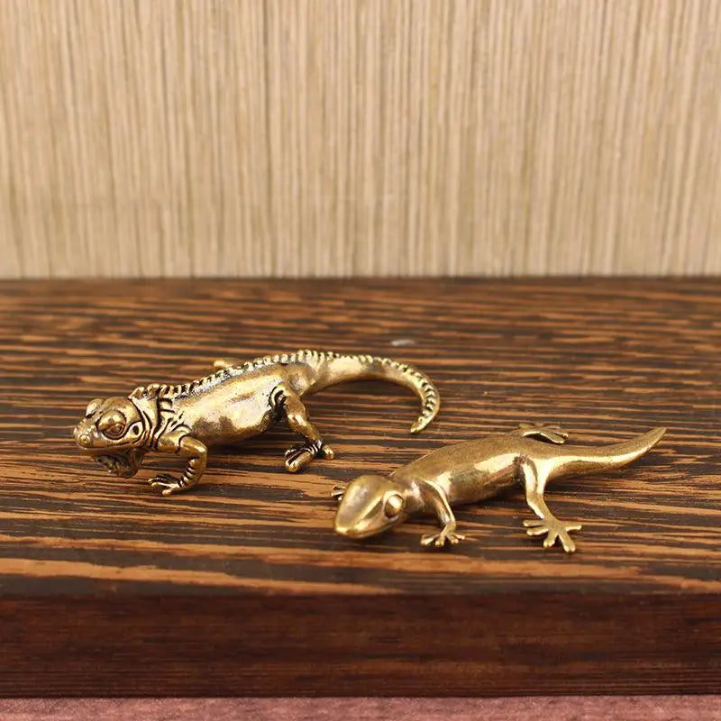 Antique Brass Animal Figurines – Small Home Decor Ornaments Decorative Figurine Qme