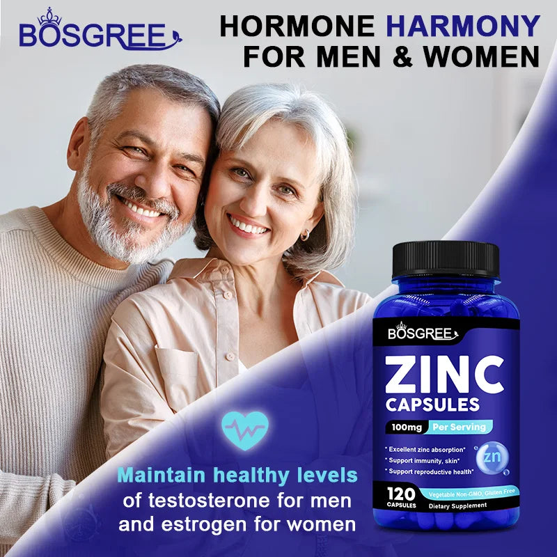Zinc Picolinate 100mg – Immune, Energy & Sleep Support Mineral Supplement Qst
