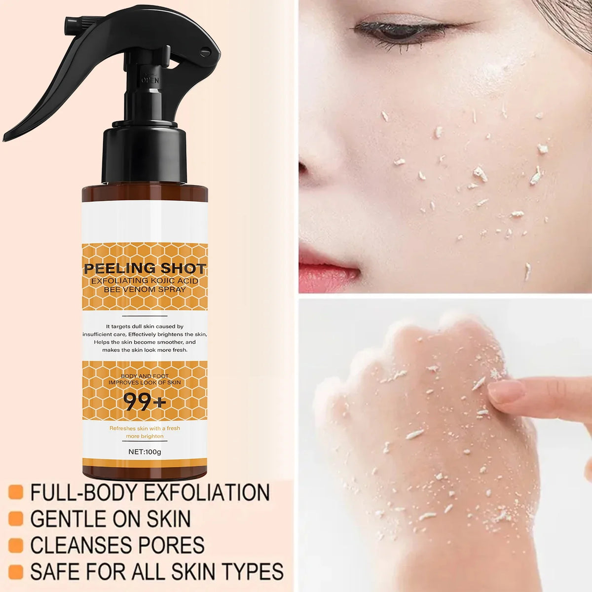 Retinol & Bee Venom Exfoliating Peeling Shot | Qme Exfoliating Peeling Shot Qme