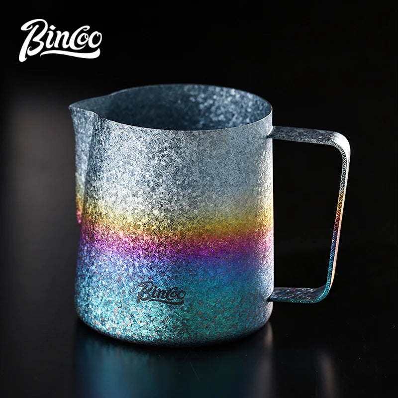 Bincoo Pure Titanium Milk Frothing Pitcher – Latte Art Jug Milk Frothing Pitcher Qst