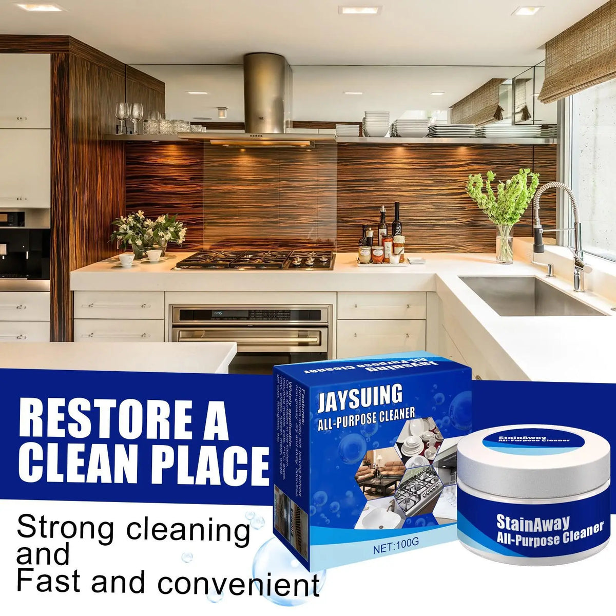Heavy Duty Kitchen Degreaser & Pot Bottom Polish Cleaner Kitchen Degreaser Cleaner Qme