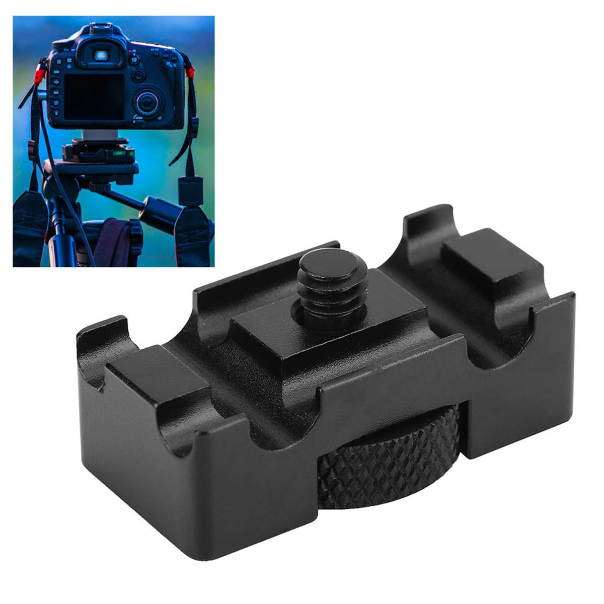 Aluminum Alloy DSLR Tether Cable Clamp USB Lock Clip Camera Cable Clamp Qst