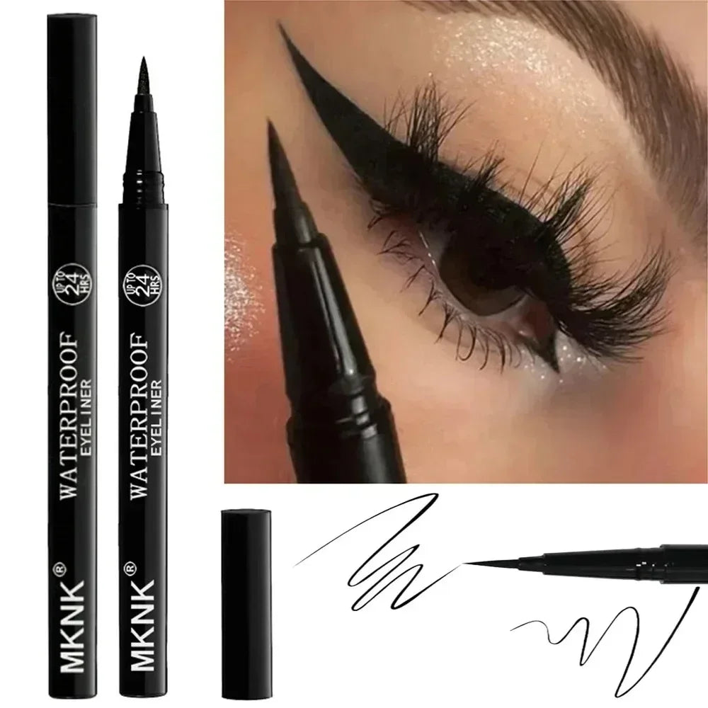Black Quick-Dry Matte Eyeliner Pencil – 24H Waterproof Eyeliner Pencil Qme
