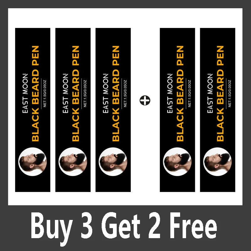 Instant Beard Filler Pen & Comb – Waterproof Moustache Enhancer Beard Filler Pen Qme Buy 3 Get 2 Free
