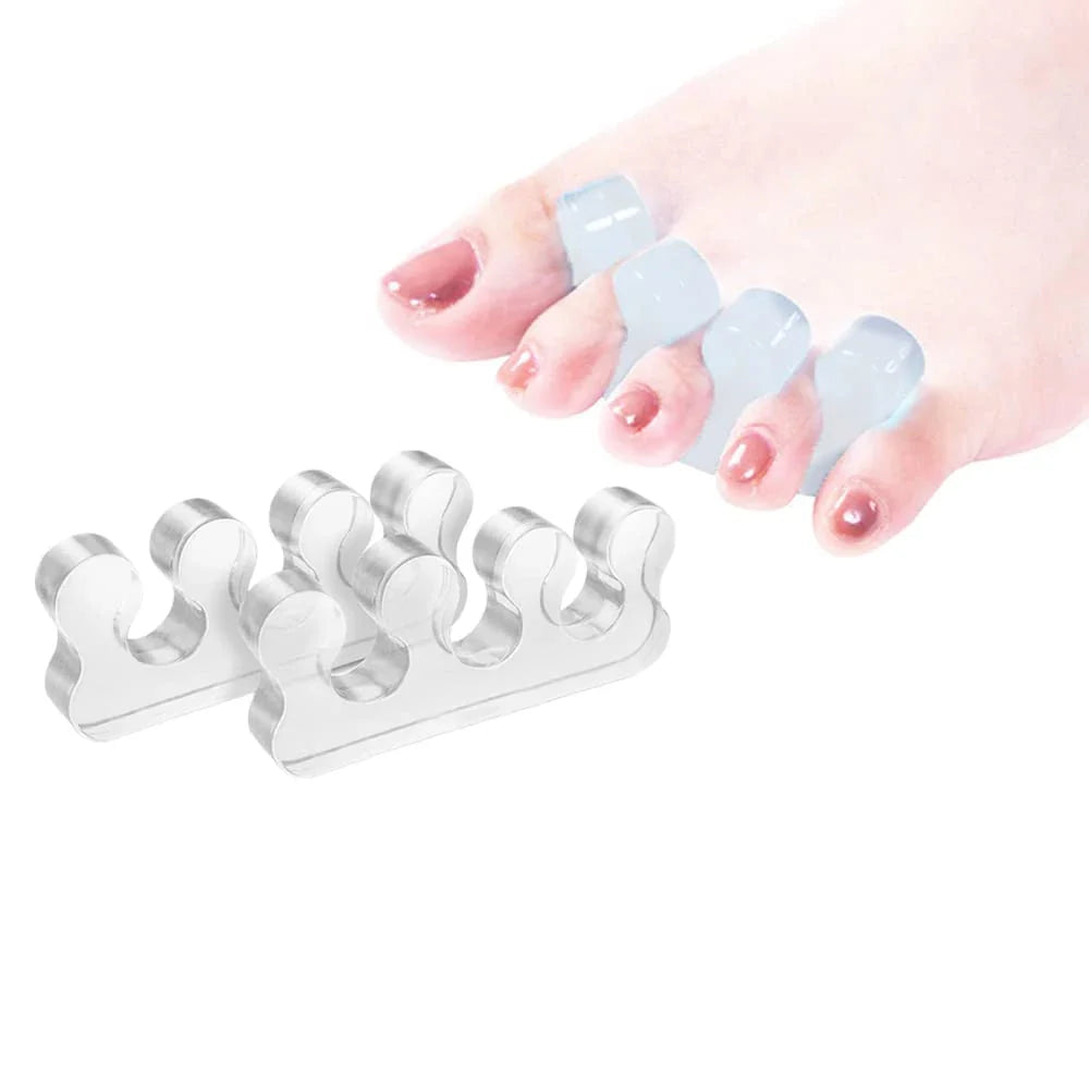 Soft Silicone Toe Separators for Pedicure & Nail Polish Toe Separators Qme