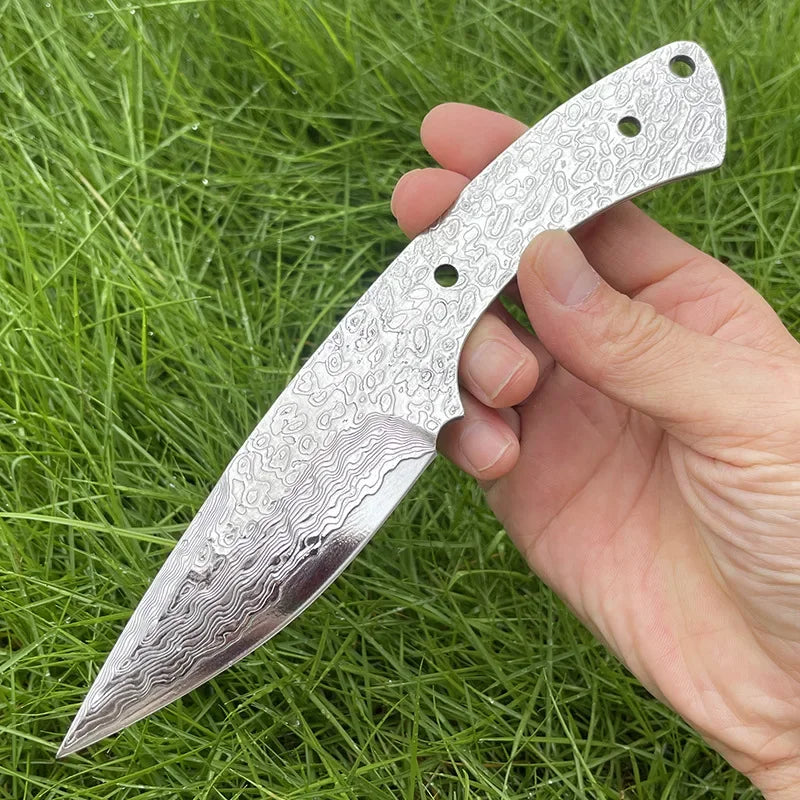 Swayboo GV10 Damascus Steel Fixed Blade Knife Billet DIY Knife Billet Blank Qst