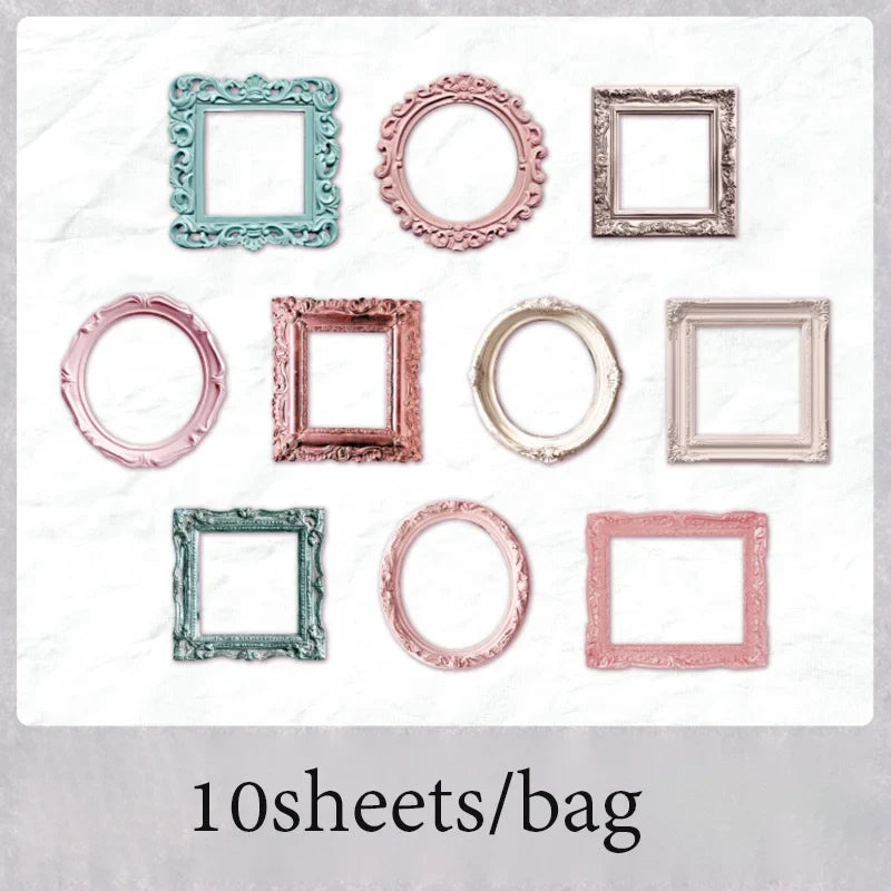 Window Frame Hollow Embossed Collage Cards – 10 Sheets Scrapbook Scrapbook Craft Cards Qme 8