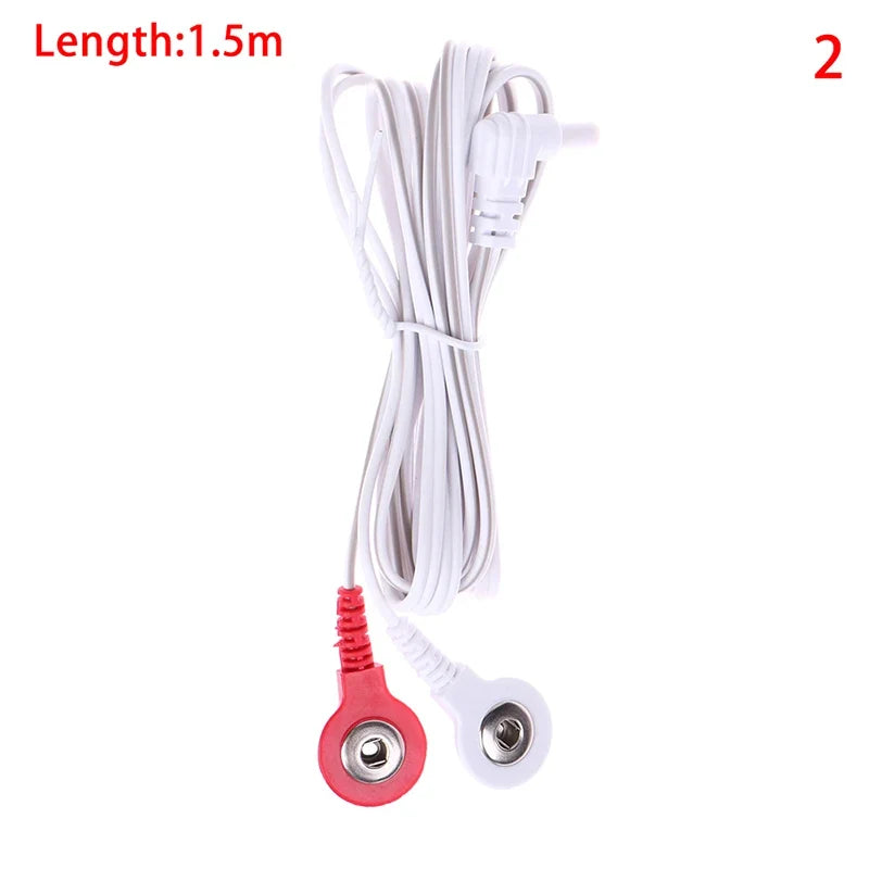 TENS Unit Replacement Lead Wires – DC Jack Electrode Cables TENS Electrode Cable Qme 2