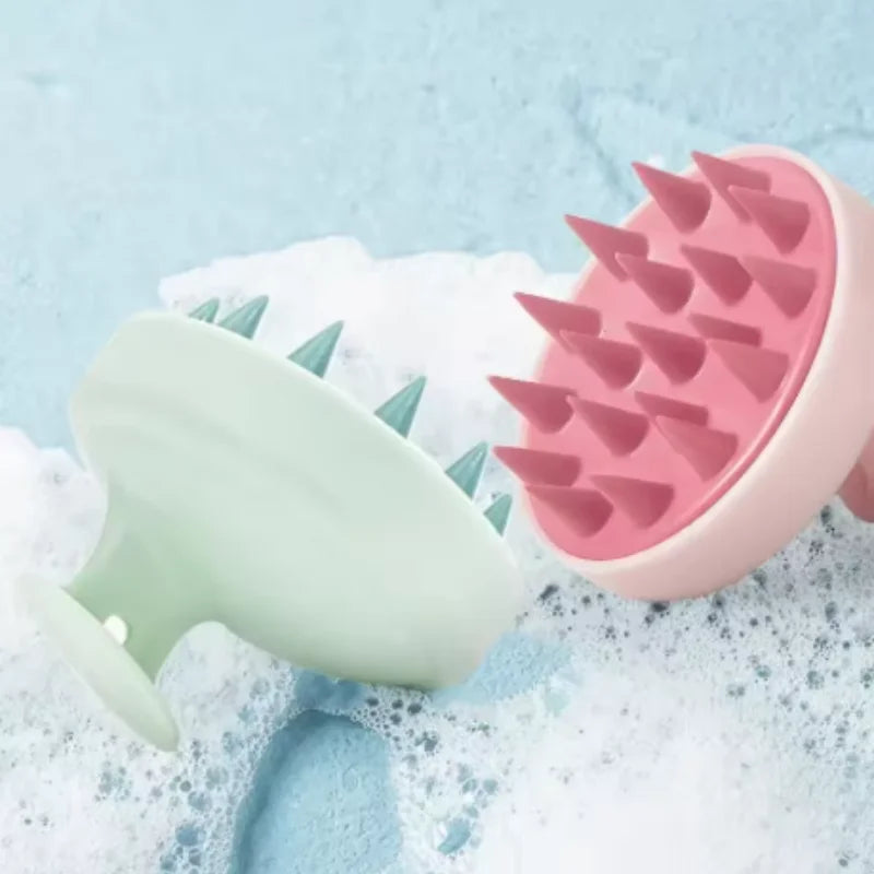 Silicone Scalp Massager Shampoo Brush – Soft Bristles Scalp Massage Brush Qme