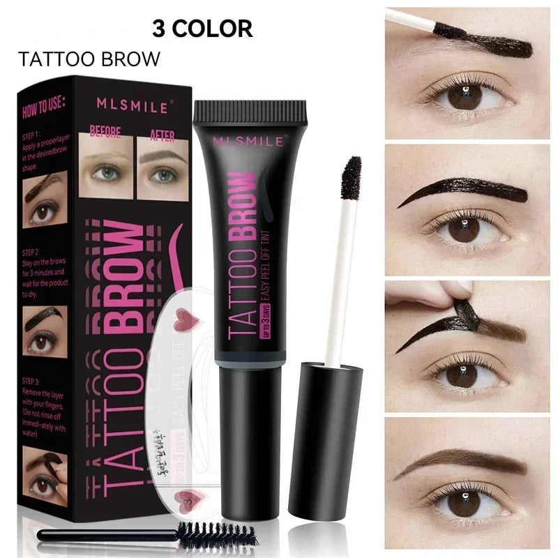 Peel-Off Eyebrow Tint Gel | Semi-Permanent Waterproof Eyebrow Tint Gel Qme