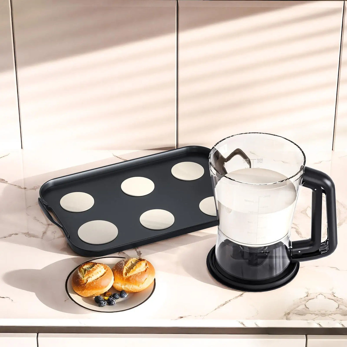 1L Pancake Batter Dispenser Funnel Pourer – Baking Kitchen Tool Batter Dispenser Qme