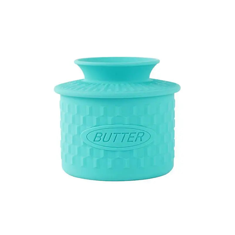 Silicone Butter & Cheese Storage Crock – Sealed Dustproof Lid Butter & Cheese Crock Qme Blue