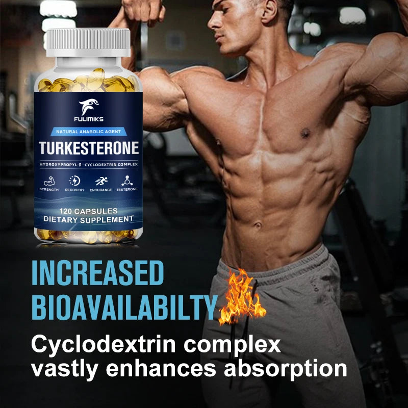 Fulimiks Turkesterone 500mg – Energy & Muscle Support, 120 Caps Dietary Supplement Qst