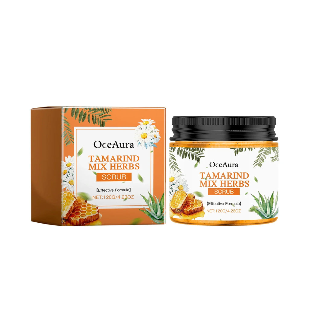 Qme Body Scrub Cream – Exfoliating & Brightening Bath Scrub Exfoliating Body Scrub Qme Tamarind