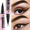 Waterproof Double-Ended Eyebrow Pen & Eyeliner – 4 Colors Eyebrow Pen & Eyeliner Qme 203