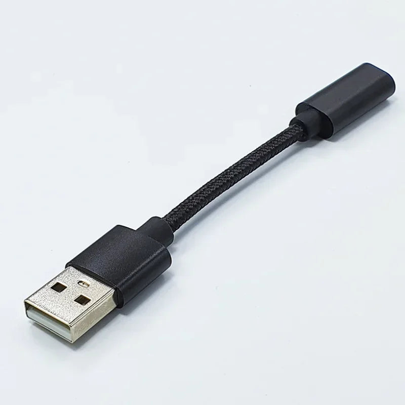 USB-C to USB-A Adapter | Type-C Female to USB Male Converter USB Cable Adapter Qme black