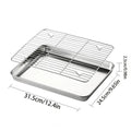 Stainless Steel Baking Pans & Cooling Rack Set – Non-Stick Baking Pan Set Qme China Mainland WHITE