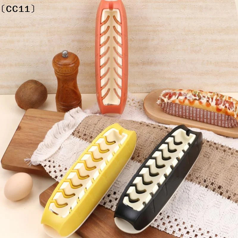 Multifunctional Hot Dog & Sausage Slicer Kitchen Cutter Tool Kitchen Food Slicer Qme