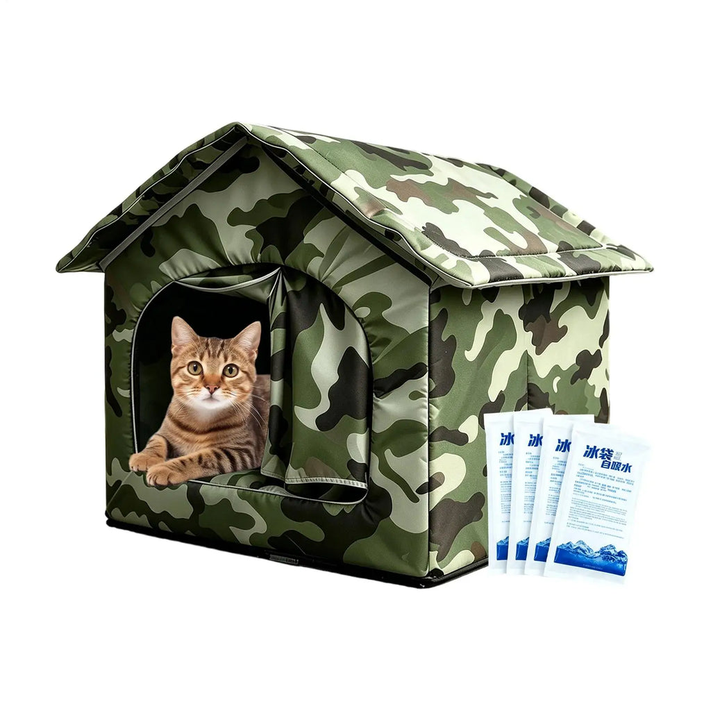 Waterproof Cooling Cat House – Kitten Cool-Down Nest | Qme Cat Cooling House Qme