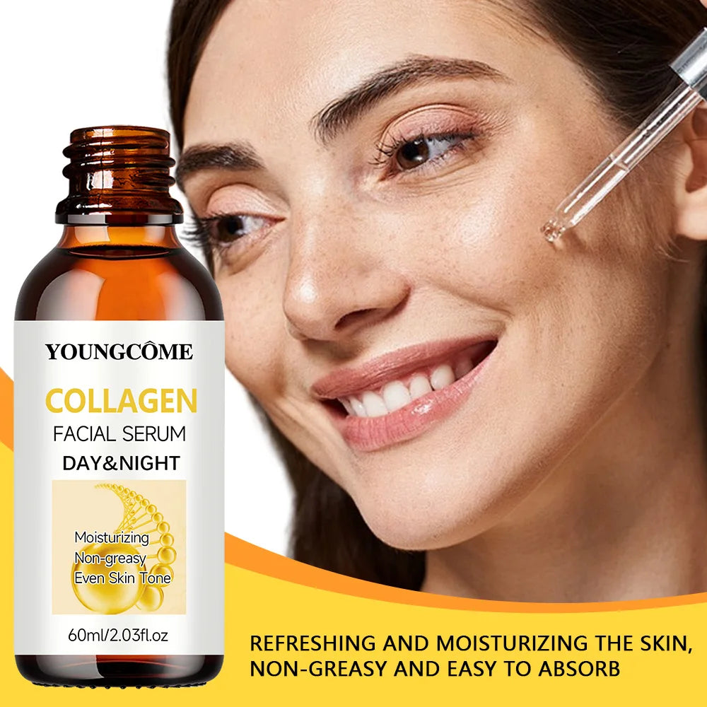 YOUNGCOME Collagen Facial Serum – Firming & Brightening Essence Collagen Face Serum Qst