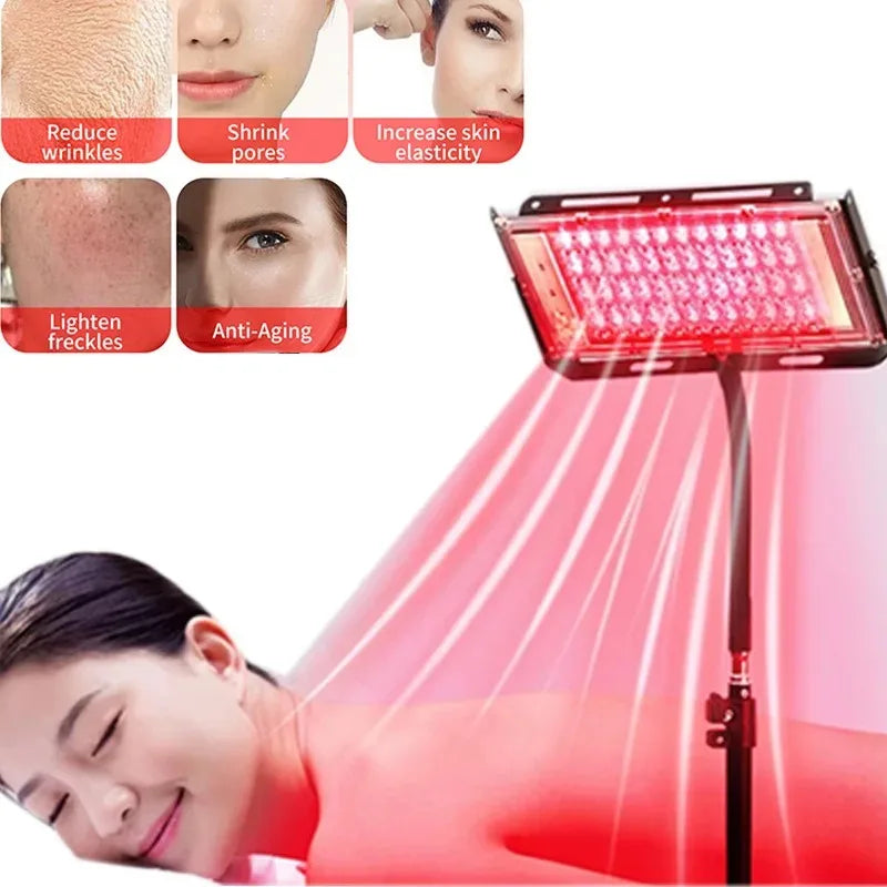 Red Light Therapy Lamp 660nm 850nm with Adjustable Stand | 96 LEDs Red Light Therapy Lamp Qst