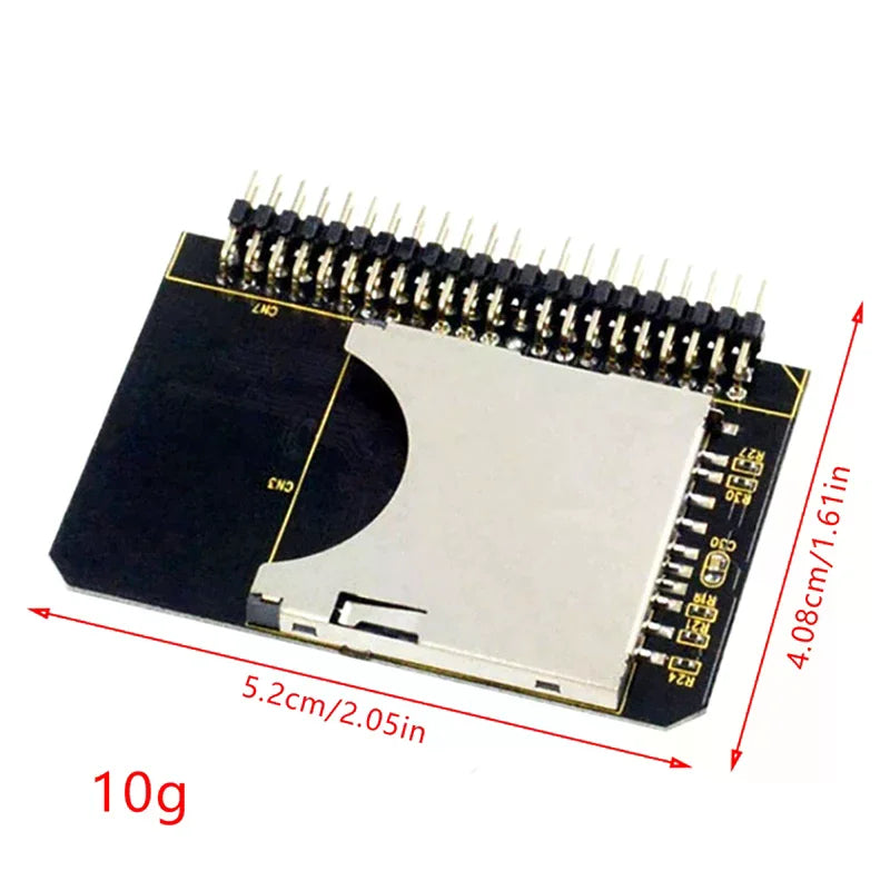 44-Pin IDE Adapter for SDHC SDXC MMC Cards – Laptop IDE IDE Card Adapter Qme