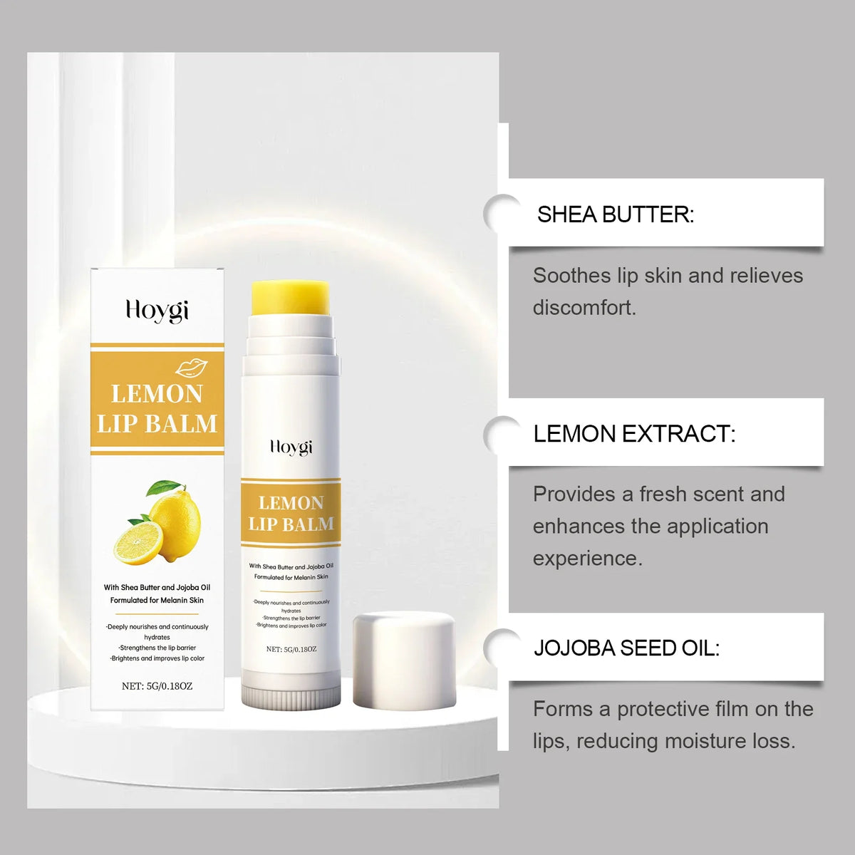 Lemon Turmeric Lip Balm – Lasting Moisture & Nourishment Lip Balm Qme