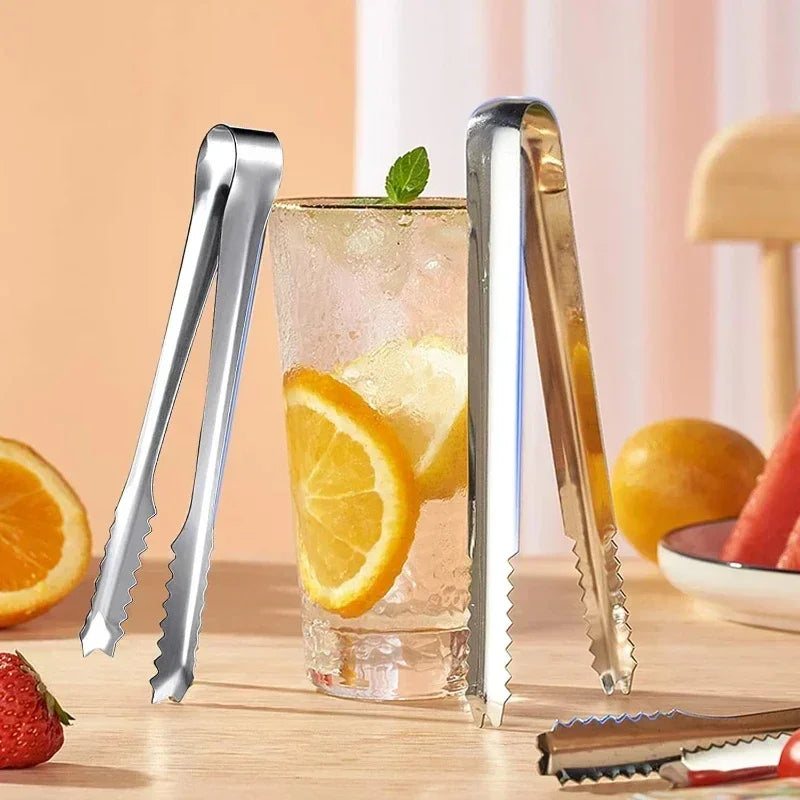 Stainless Steel Kitchen Tongs – Ice, Bread, Cake & Salad Clamps Kitchen Serving Tongs Qme